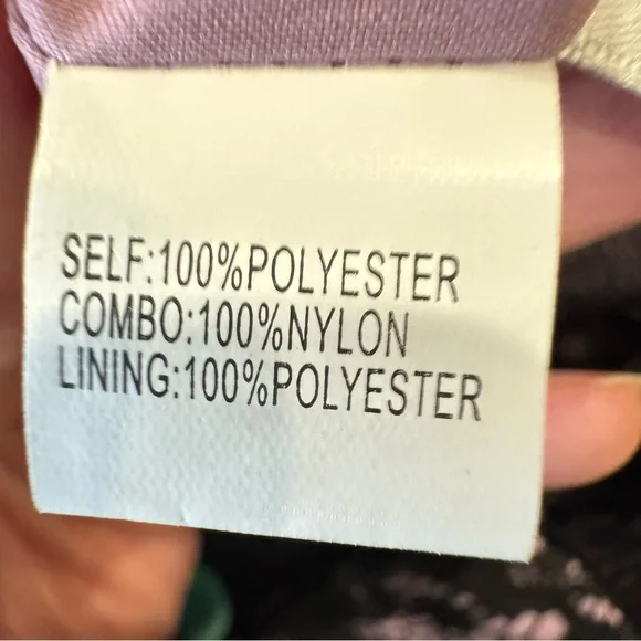 NWT Kay Unger Cocktail Dress Fit & Flare Sleeveless Pink Black Lace Size 6 Party - Picture 12 of 12